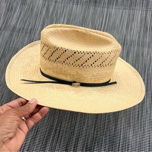 Bailey Genuine Panama U-Roll It Men's Hat Natural Size 6 7/8 Great Condition